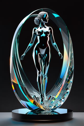 glass sculpture, full body,

glass art,

Holographic screen showing brain wave graphs.

molecular structures,

and calming geometric patterns,

with a modern minimalist interface,

super high quality model woman,

beautiful highly detailed crystal face,

by Jacob Lawrence,

perfect composition,

Beautiful, detailed, intricate and incredibly detailed octane rendering that is trending on artstation,

8k art photography,

photorealistic conceptual art,

Soft natural volumetric cinematic perfect light.,ohwx woman