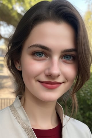 Realistic, enhance, photo of 18yo. young girl look at camara, looking doubtful eyes, 8k HDR resolution, above 4k resolution, deferent poses outdoor at school, Black blonde hair, light red perfect lips, lovely eyes, Dark brown eyes, white kurta, half smile, daimond face, 1young girl, Perfect, 