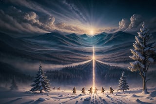 The holy night when Christ was born scenery with shepherds in the field and divine angels
Masterpiece,ayaka_genshin,More Detail,fantasy00d,FFIXBG,EpicArt,Nature,Landscape