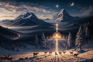 The holy night when Christ was born scenery with shepherds in the field
Masterpiece,ayaka_genshin,More Detail,fantasy00d,FFIXBG,EpicArt,Nature,Landscape