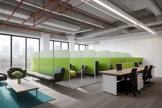 real, Interior, office, 330m2, 100py,  
Modern, simple, office space, 100 people, collaboration, sustainable office, innovative product development environment, google office, atlas copco, apple office, work space, photograph, real quality, wide, photo,(((GCM))), ((Globa Multi core tube)), super wide rens, wide angle of view,Interior 