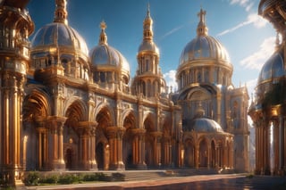 church, building, roma, amazing, shiny Impressive lighting, vibrant colors, ,Ultra Realistic, trending on artstation, exaggerated, detailed background:1.1) ,steampunk style,Renaissance Sci-Fi Fantasy,Movie Still, church, glaring,daylight, sun, stralight,Anime 