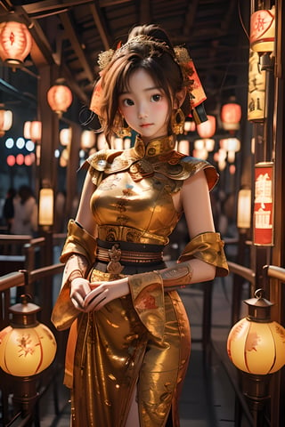  Best quality, masterpiece, photorealistic, 32K uhd, official Art,
1girl, dofas, solo, lantern, dunhuang