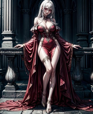 vampire Female
full body shoot
elgent dress 
 ,photorealistic,vamptech