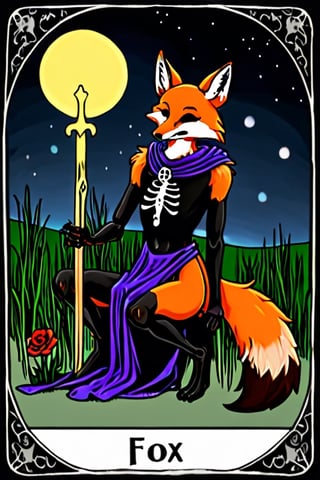 death tarot 13 fox