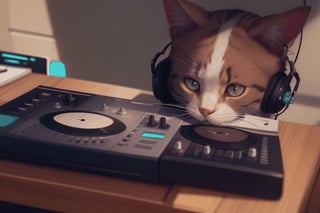 music,book,detail,cel shading,DJ,edm,
earphones.cat,