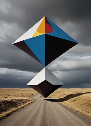 by Storm Thorgerson, selective color , futuristic-retro futurism but extremely beautiful:1.4), (intricate details, masterpiece, best quality:1.4), Minimalism art, abstract, simple geometric shapes, hard edges, sleek contours, Minimalism, looking at viewer