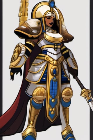 Queen Nefertari, Egypt, Space Primarch Armor, Warhammer 40k, Anime Style, HD