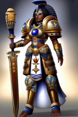 Queen Nefertari, Egypt, Space Primarch Armor, Warhammer 40k, Anime Style, HD