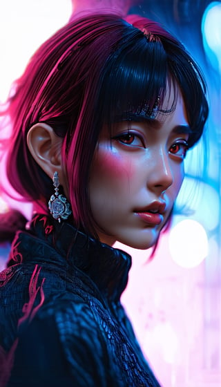 (美魔女、妖艶), detailed textures, High quality, high resolution, high precision, realism, color correction, proper lighting settings, harmonious composition, Behance works