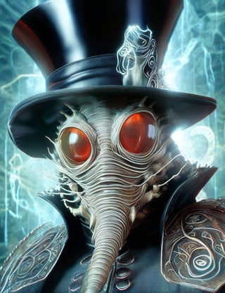 (head and shoulders portrait:1.2), (anthropomorphic isopod :1.3) as vampire , zorro mask, top hat , holographic glowing eyes, wearing 17th century outfit , (outline sketch style:1.5), surreal fantasy, close-up view, chiaroscuro lighting, no frame, hard light, in the style of esao andrews, DonM3lv3nM4g1cXL