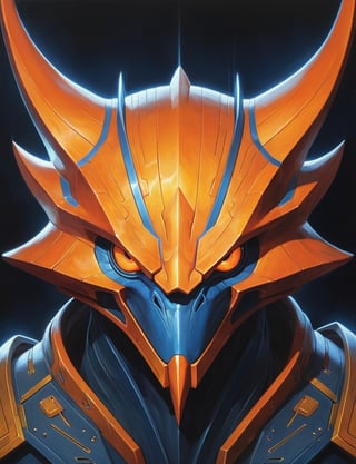 head and shoulders portrait, orange legendary_pokemon , illuminated eyes,  symmetrical features, bioluminescent, High definition, 8k, oil painting, detailed masterpiece. Translucent image, professional sinister concept art, by artgerm and Greg Rutkowski, an intricate, elegant and highly detailed digital painting, concept art, soft and sharp focus, illustration, in the style of Simon Stalenhag, Wayne Barlowe and Igor Kieryluk.,arcane