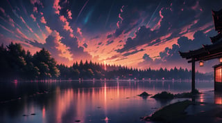 professional digital art of lofi landscape BG painting, digital art, beautiful composition, trending on artstation ,civitai and deviantart