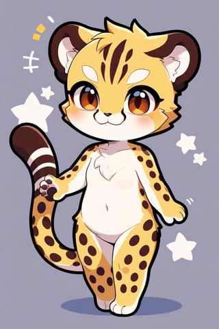 1girl,full nude,furry girl,furry chest,furry body,anime,cute,kawaii,masterpiece,furry,cheetah,best smile,chibi,foot-pad,hand-pad