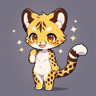 1girl,full nude,furry girl,furry chest,furry body,anime,cute,kawaii,masterpiece,furry,cheetah,best smile,chibi,foot-pad,(NSFW:1.1)