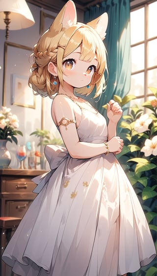  score_9_up, score_8_up, score_7_up,score_6_up,score_5_up,source_anime,score_9_up, score_8_up, score_7_up,score_6_up,score_5_up,source_anime,(formal evening dress:1.5),best quality,masterpiece,illustration,cute,kawaii,1girl,solo,dog ears,blonde hair,french braid,gradient brown eyes,,(graceful smile:0.5),(royal:1.1),(jewelry:1.1)