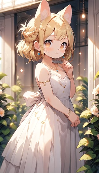  score_9_up, score_8_up, score_7_up,score_6_up,score_5_up,source_anime,score_9_up, score_8_up, score_7_up,score_6_up,score_5_up,source_anime,(formal evening dress:1.5),best quality,masterpiece,illustration,cute,kawaii,1girl,solo,dog ears,blonde hair,french braid,gradient brown eyes,,(graceful smile:0.5),(royal:1.1),(jewelry:1.1)