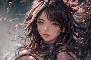 Official Art, Unity 8K Wallpaper, Extreme Detailed, Beautiful and Aesthetic, Masterpiece, Top Quality, perfect anatomy, 

an incredible photo of a beautiful brunette young female druid with green eyes surrounded by wet ferns, photography, detailed skin, realistic, photo-realistic, highly detailed, full length body shot, provocative pose, expressive facial features, High detail RAW color art, piercing, diffused soft lighting, shallow depth of field, sharp focus, hyperrealism, cinematic lighting ,LegendDarkFantasy, Larry Elmore

a beautifully drawn (((ink illustration))) depicting, vintage, purple and pink accents, watercolor painting, concept art, (best illustration), (best shadow), Analog Color Theme, vivid colours, contrast, smooth, sharp focus, scenery, 

(Pencil_Sketch:1.2,masterpiece, midjourney, best quality, incredibly absurdres, messy lines,high detail eyes,More Detail,perfect light,portrait, ,more detail XL,Ukiyo-e, ,ink,colorful,samurai