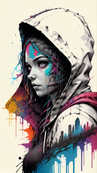 mysterious silhouette woman wearing a hoodie, by Minjae Lee, Carne Griffiths, Emily Kell, Geoffroy Thoorens, Aaron Horkey, Jordan Grimmer, Greg Rutkowski, amazing depth, masterwork, surreal, geometric patterns, intricately detailed, bokeh, perfect balanced, deep fine borders, snowwite background, artistic photorealism, smooth, great masterwork by head of prompt engineering,

Leonardo style, bingnvwang, Leonardo Style, glow, ink scenery