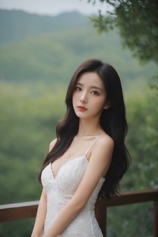 full body shot, full shot, wide shot, cute girl in beautiful white weddingsdress, polariod photo, filmgrain, full shot, full body, dynamic pose, (girl in suit, thin nose), (wearing beautiful white weddingdress:1.9), very long black hair, (updo hairstyle:1.4),(anxious face:1.3), (ahegao face:1.1), (blushed face:1.4), (realistic skin), (wedding background:1.8), (man in background:1.8), High quality texture, intricate details, detailed texture, High quality shadow, a realistic representation of the face, Detailed beautiful delicate face, Detailed beautiful delicate eyes,a face of perfect proportion, Depth of field, perspective,(big eyes:0.8), perfect body,distinct_image, (finely detailed beautiful eyes and detailed face), light source contrast,photorealistic, realistic,// realistic skin, slim waist, small hight, slim body, (huge breasts:1.2),((gigantic breasts:1.8)),(pureerosface_v1:0.5) , (ulzzang-6500-v1.1:0.5),Singaporean girl,ahg, ,1 girl,jisoo,yoona,goyoonjung,Girl,jeon_jihyun
