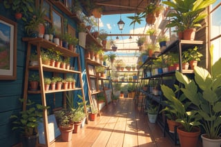 (nobody),
((the plant section of a nursery)),
((best quality)), ((highly detailed)),  