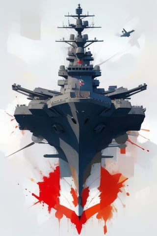 aircraft carrier,colorart