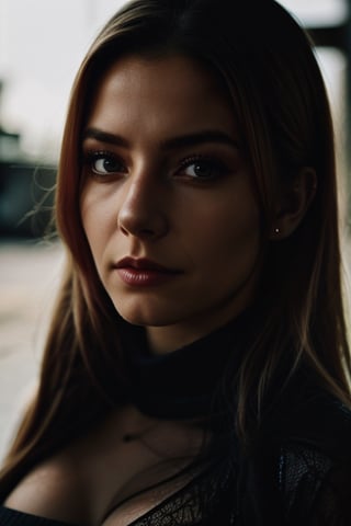 A stunning intricate full color portrait of (sks woman:1), wearing a black turtleneck, epic character composition, by ilya kuvshinov, alessio albi, nina masic, sharp focus, natural lighting, subsurface scattering, f2, 35mm, film grain,<lora:659111690174031528:1.0>