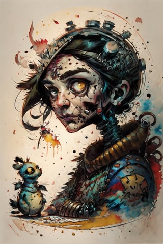 disney banksy art sticker, fantasy character, soul, digital illustration, comic book style, steampunk noir, perfect anatomy, centered, approaching perfection, dynamic, highly detailed, watercolor painting, artstation, concept art, soft, sharp focus, illustration, art by Carne Griffiths and Wadim Kashin, 