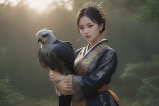 (masterpiece:1.2, highest quality), (realistic, photo_realistic:1.9), ((Photoshoot)) a harpy eagle flying, attacking a mouse (detailed background), (gradients), detailed colorful landscape, key visual, glowing skin. beautiful and forest, stunning trees and flowers, stunning sunset. Medium shot. action camera. Portrait film. standard lens Golden hour lighting. 8k, UHD, high quality, frowning, intricate detailed, highly detailed, hyper-realistic,(Circle:1.4)

Woman wearing traditional Korean dress black and gold Cheollik

random model pose, Head size in proportion to the body, Young beauty spirit, inkGirl, Hanbok, clear border, Clothing made of very thin silk, ((full body shot1.2)), FilmGirl, xxmix_girl, kwon-nara, cutegirlmix,cutegirlmix,kwon-nara, Asian Girl, Asian Woman,(Circle:1.4)