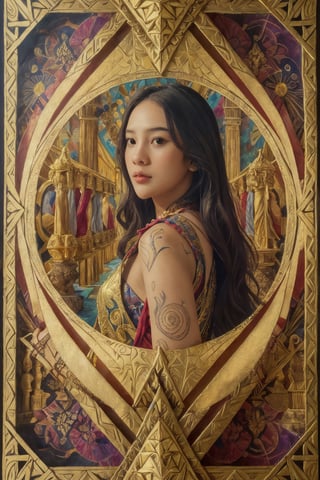 rompts
Copy
(masterpiece, top quality, best quality, official art, beautiful and aesthetic:1.2), (1girl), extreme detailed,colorful,highest detailed, official art, unity 8k wallpaper, ultra detailed, beautiful and aesthetic, beautiful, masterpiece, best quality, (zentangle, mandala, tangle, entangle) ,holy light,gold foil,gold leaf art,glitter drawing, PerfectNwsjMajic, ,4nya