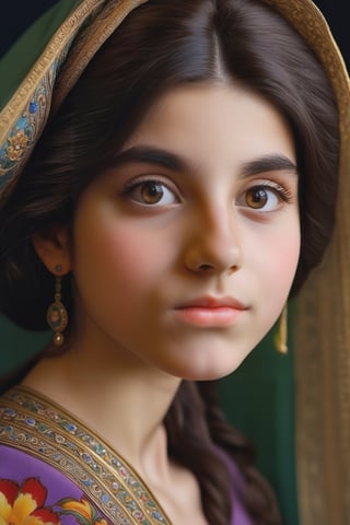 photorealistic, photography of a 19-year-old Persian girl with a very large nose,8k, masterpiece, detailed