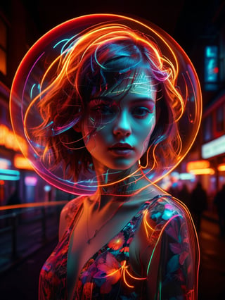 ral-exposure, 1girl, in the style of double exposure, neon art nouveau, long exposure, wimmelbilder, layered lines, neonpunk, chiaroscuro, best quality, masterpiece, highres, absurdres, incredibly absurdres, huge filesize, wallpaper, colorful,8K,RAW photo 