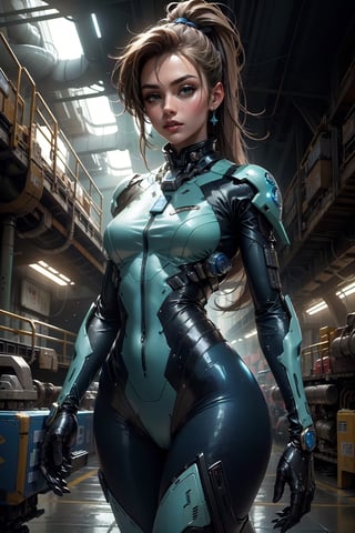 Masterpiece, high quality, ultra resolution, hyperresolution, highres
cowboy shot of woman, ponytail, blue bodysuit, space war, spaceship background, mechainjectionKA