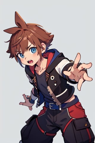 sora \(kingdom hearts\),hooded jacket