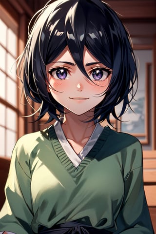 (((1girl))),

rukia from bleach,beautiful, perfect body, perfect face, total body, perfect anatomy,masterpiece, animegirl , sharp focus,blushing,small smile  ,soft light,
