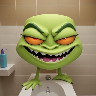 vivid whimsical toiilet themed monster madness, crazy cool colorful commode creature chaos, bathroom humor hilarious horrors , score_9, score_8_up, score_7_up, ,TOONaughty