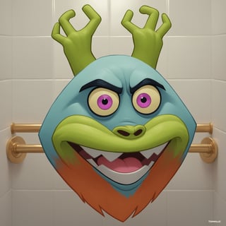 vivid whimsical toiilet themed monster madness, crazy cool colorful commode creature chaos, bathroom humor hilarious horrors , score_9, score_8_up, score_7_up, ,TOONaughty