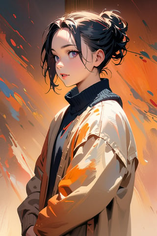 painterly anime artwork, Kendrick Lamar, masterpiece, fine details, breathtaking artwork, painterly art style, high quality, 8k, very detailed, high resolution, exquisite composition and lighting, (anime art:0.1)