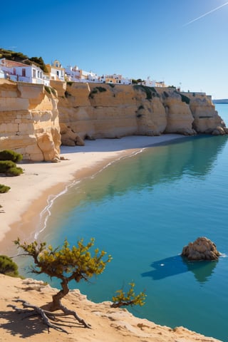 Leaning against the edge, Albufeira lagoon, Sesimbra, Portugal