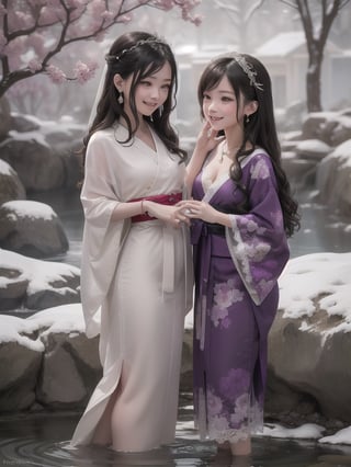 
at shrine,outdoor,hot spring,snowfall,14 years old,
black long hair,big eyes,small month,f cup,
purple kimono
butterfly hair clip,earrings,necklace,Bracelet,
lace bridal veil,lace stocking,hogh heel,
lonely facial expressions,orgasm face,o face,smile,
Naughty pose,funny pose,

pov,standing,leg up