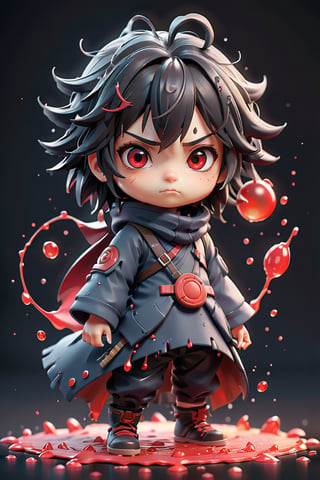 best quality, masterpiece, beautiful and aesthetic, vibrant color, Exquisite details and textures,  Warm tone, ultra realistic illustration, Sticker, Chibi, colorful perfect 3d ink splash forming perfect detailed extreme close up perfect realistic cute chibi a uchiha sasuke, naruto movie, sharingan eyes, red eyes, ultra hd, realistic, vivid colors, highly detailed, UHD drawing, perfect composition, beautiful detailed intricate insanely detailed octane render trending on artstation, 8k artistic photography, photorealistic concept art, soft natural volumetric cinematic perfect light, acrylic, high contrast, colorful polychromatic, ultra detailed, ultra quality, CGSociety.,