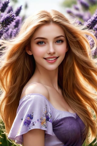 
Girl 1, ultra-high definition, wind-blown hair, purple eyes, long straight golden hair, exquisite facial features, big eyes, long and dense eyelashes, big smile, very white skin, very white, {{{Masterpiece} } }, {{Highest quality}}, high resolution, high definition, natural pose girl in daily life 1, second high definition, wind-blown hair, purple eyes, long straight blonde hair, exquisite facial features, smile, {{ {Masterpiece}}}, {{Highest Quality}}, High Resolution, High Quality, Natural Poses in Everyday Life, Very Realistic, Best Coordination, Colors, Designs, Kasturi, Ishiqa, Groups of Lavender Flowers Behind Girls . , color ink effect, and ink effect. full bdoy , girl wear beautiful drss.
