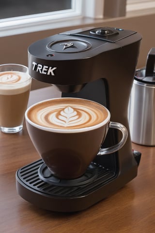 Star trek imspired cappuccino maker 
