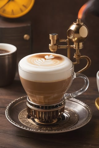 Steampunk cappuccino maker
