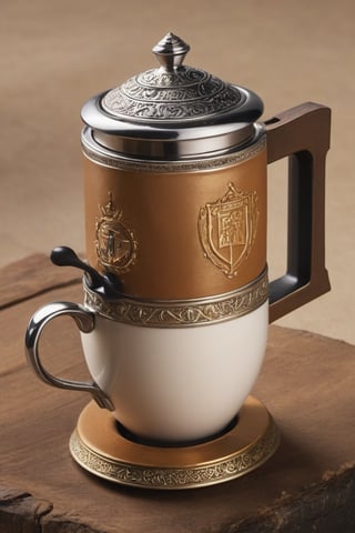 Medieval cappuccino maker
