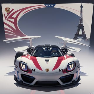 masterpiece,best quality,(art nouveau style watercolor illsturation),car and girl concept art,(art nouveau style colouring racing_car style porsche 918 Spyder with winglet decoration:1.2),Angelic girl flying above the car
BREAK
(art nouveau style illsturation of One Eiffel Tower),front view,(French flag:1.2),from front,ASURADA_GSX