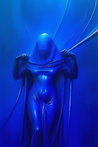 human figure, full body, wrapped in latex, covered, digital artwork by Beksinski, LegendDarkFantasy, smooth surface