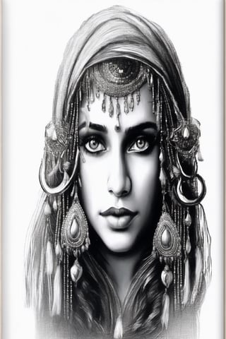 2.5d beautiful gypsy woman