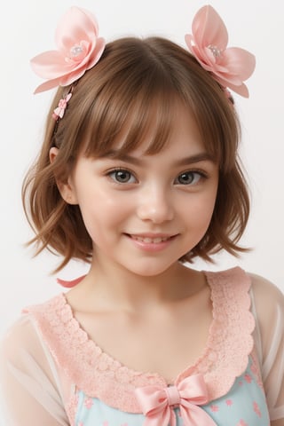 A delightful chibi character posing playfully against a bright white background, radiating kawaii charm. Oversized eyes shine with cheerful enthusiasm, while pastel colors add to the whimsical atmosphere. Small stature and simple clothing emphasize cuteness, while adorable accessories like bows or ribbons further amplify adorability. Blush cheeks and expressive gestures convey joy and friendliness, inviting viewers into this SmpSkCrclWc world of endearing charm.