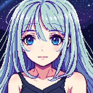 {{best quality}}, {{masterpiece}}, {{ultra-detailed}}, {illustration}, {detailed light}, {an extremely delicate and beautiful}, a girl, {beautiful detailed eyes}, stars in the eyes, messy floating hair, colored inner hair, Starry sky adorns hair, depth of field